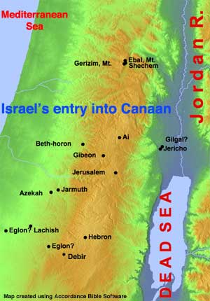 Israel entry into canaan